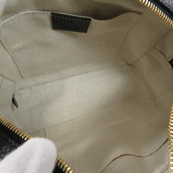 Gucci Soho Interlocking Shoulder Bag Leather Black - Picture 5 of 9